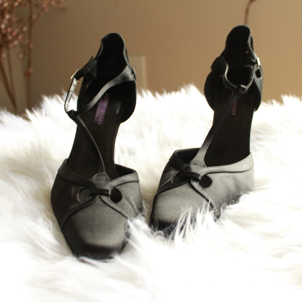 Purple label Ralph Lauren black pumps size 9